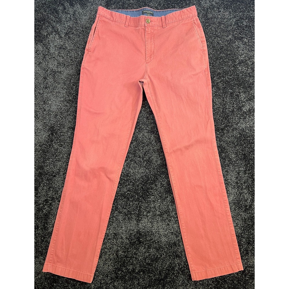 Banana Republic Aiden Fit Mens Coral Chino Pants Size 33x32